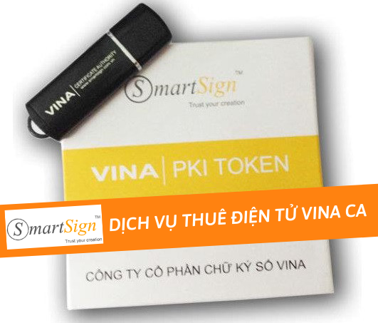 BẢNG BÁO DỊCH VỤ CHỮ KÝ SỐ VINA CA – SMARTSIGN NĂM 2021